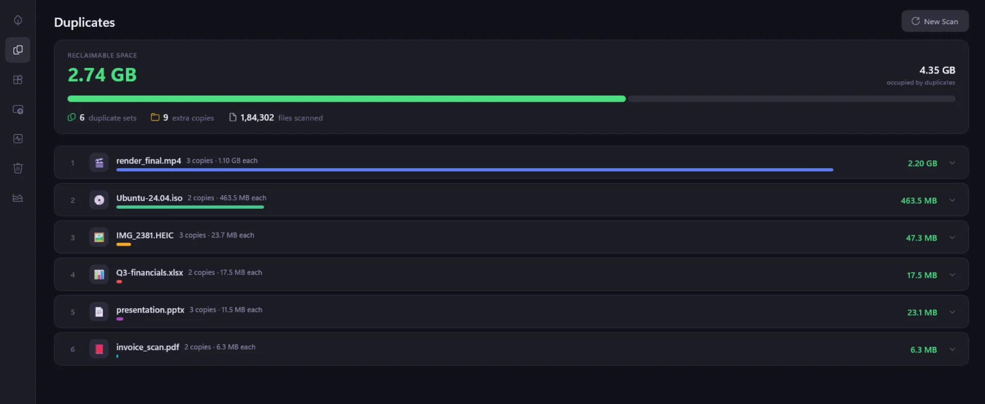 Duplicates in ScanforPC